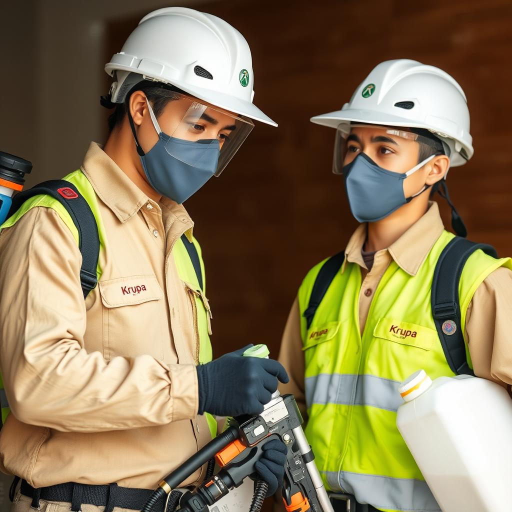 Certified technicians using eco-friendly chemicals for termite control